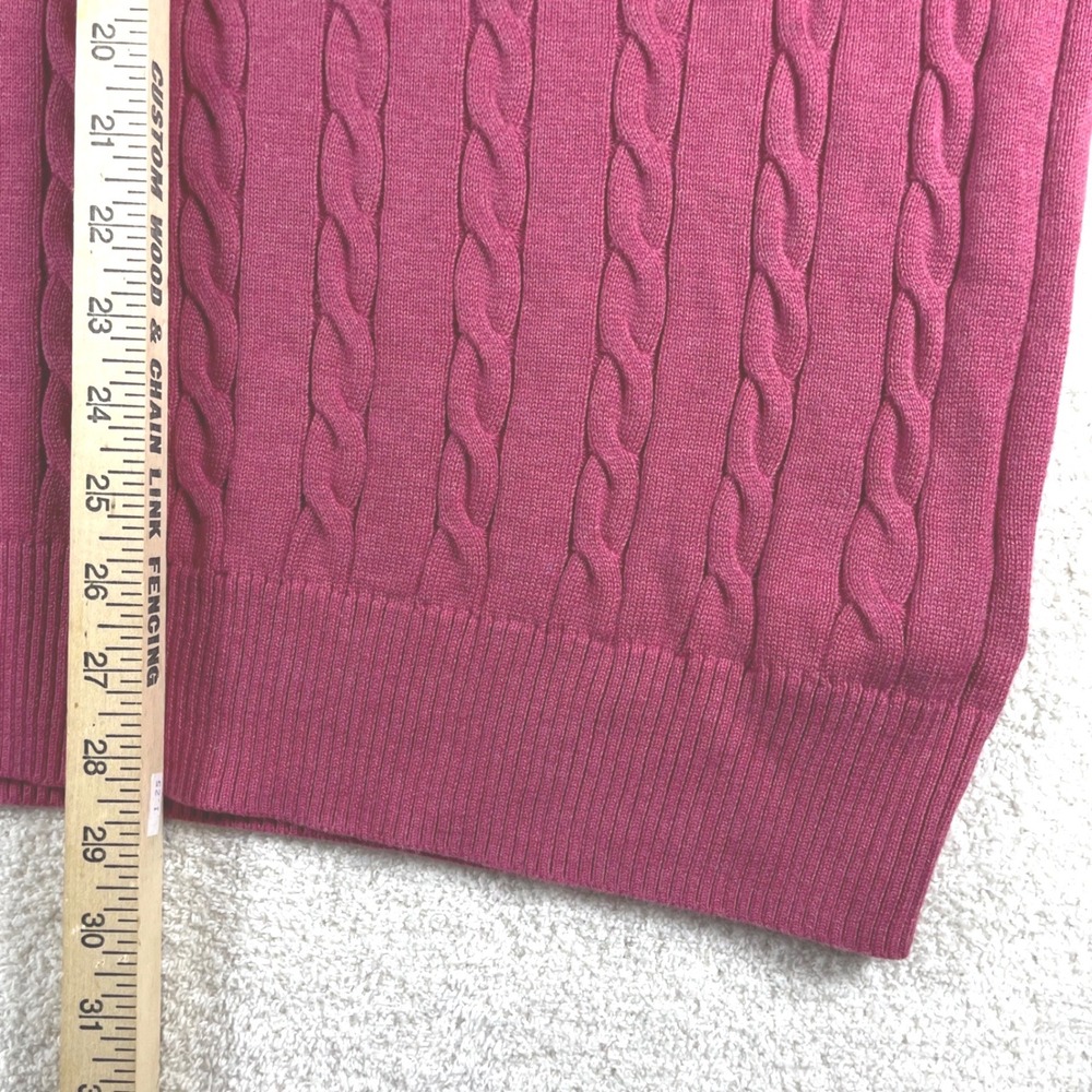 brooks brothers cable knit supima cotton sweater mens XXL crewneck old money - Picture 8 of 9
